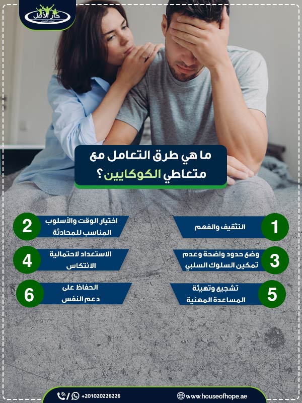 ما هي طرق التعامل مع متعاطي الكوكايين؟