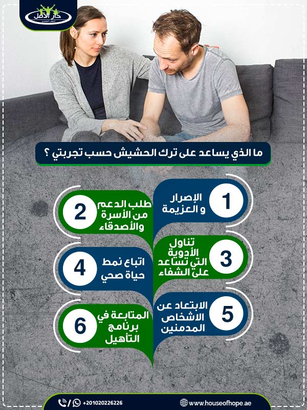 ما الذي يساعد على ترك الحشيش حسب تجربتي ؟