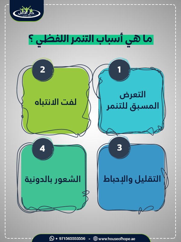 أسباب التنمر اللفظي